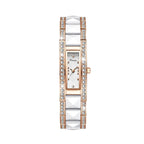 Women's Rhinestone Ceramic Small Square Quartz Watch