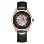 GESMART Men's Hand Winding Skeleton Mechanical Watch Casual Fashion Wristwatch
