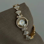 Women's Fringed Bracelet Rhinestone Quartz Watch