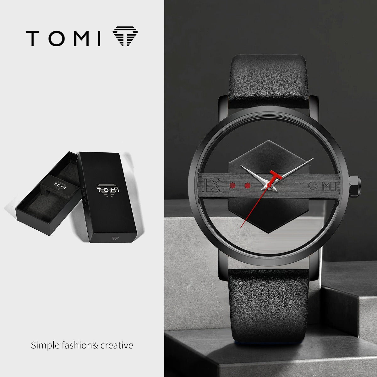 Unisex Hollow See-Through Korean-Style Casual Watch