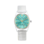 Vintage Diamond Men's Manual Wind Watch Steel Bracelet Leather Strap NOS