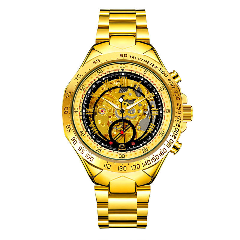 GESMART Men's Skeleton Automatic Mechanical Watch Fashion Business Wristwatch