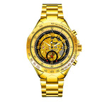 GESMART Men's Skeleton Automatic Mechanical Watch Fashion Business Wristwatch