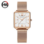 GESMART Women's Square Quartz Watch Japanese Movement Korean Fashion Casual Student Ladies Wristwatch