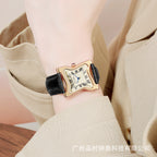 Unisex Irregular Twisted Square Couple Quartz Watch