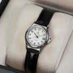 Chunlei Ladies Mechanical Watch Date Leather Strap Steel Minimalist Student