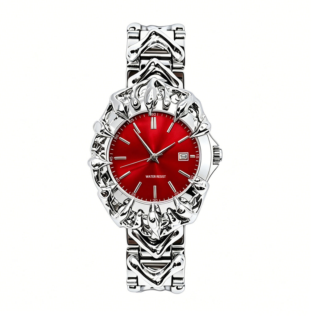 Men's Y2K Relief Claw-Shaped Waterproof Quartz Watch