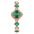 Women's Four-Leaf Clover Rhinestone Bracelet Quartz Watch