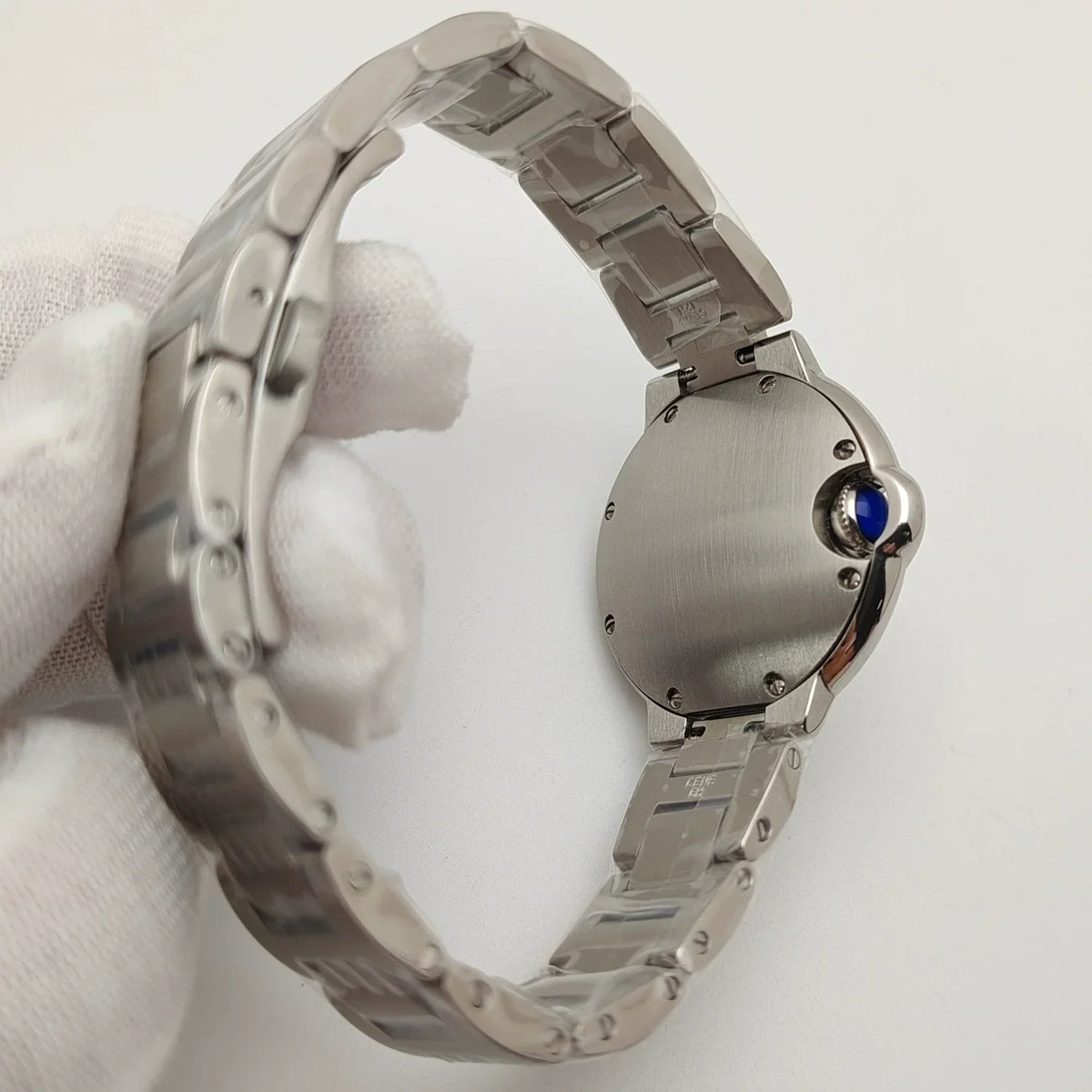 Ladies 33mm Watch Stainless Steel Case Bracelet Non-Luminous Hands NH05 Movement