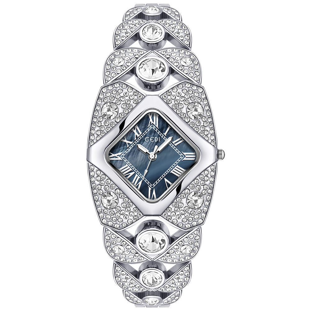 Women's Vintage Full-Rhinestone Minimalist Quartz Watch