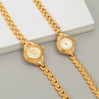 HAIDA Ladies Oval Manual Wind Mechanical Gold Watch Vintage New NOS