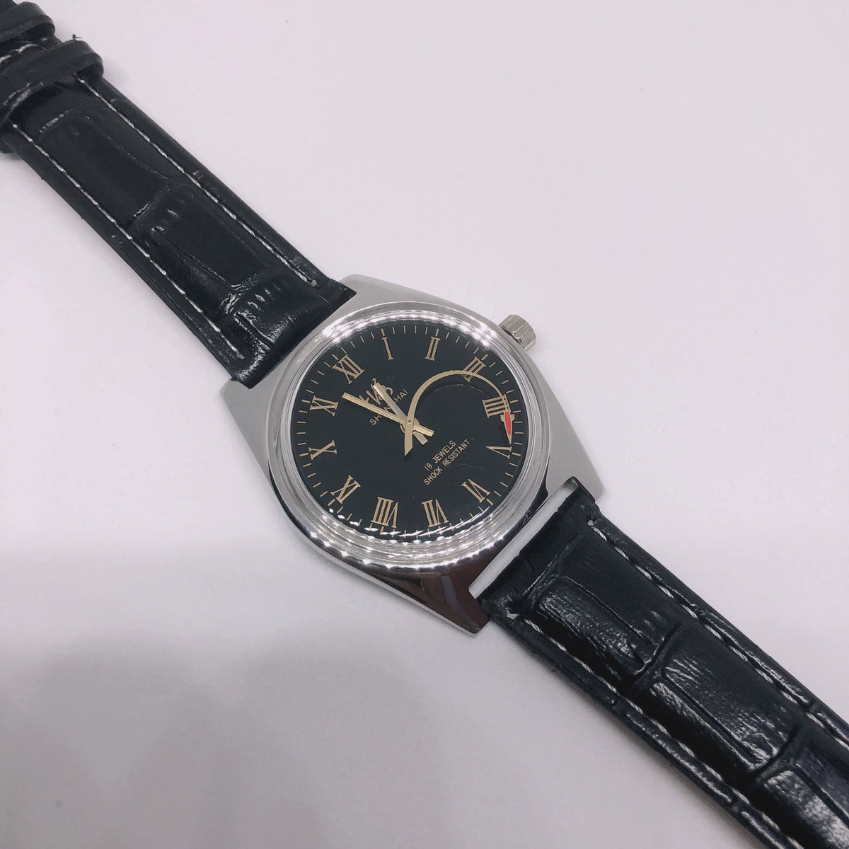 Red Flag 8120ZH 19 Jewels Manual Wind Mechanical Watch Roman Dial Airplane Hands