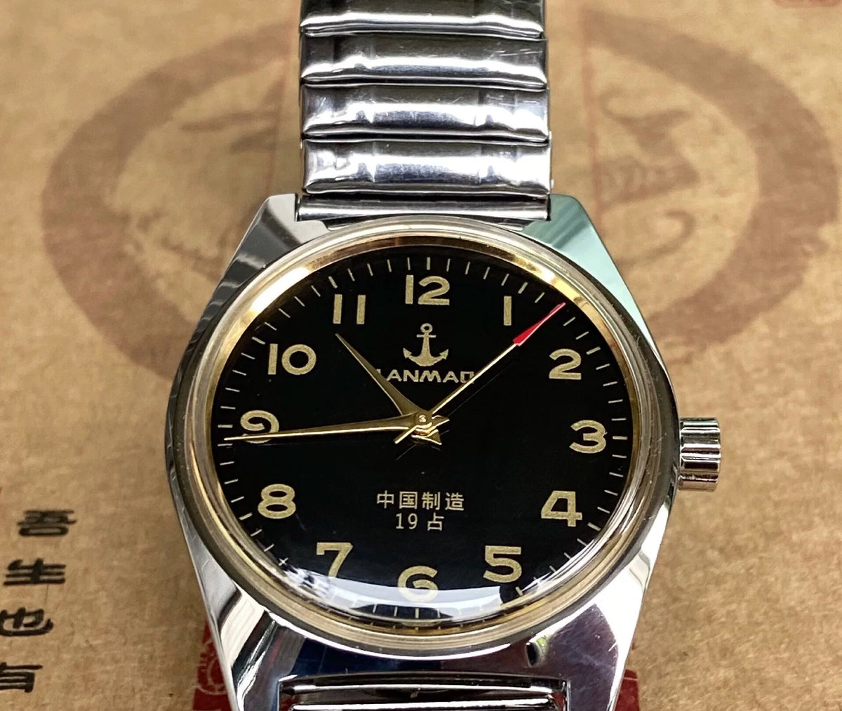 Vintage 7120 Manual Wind Mechanical Watch Stainless Steel 36mm Case New Accurate