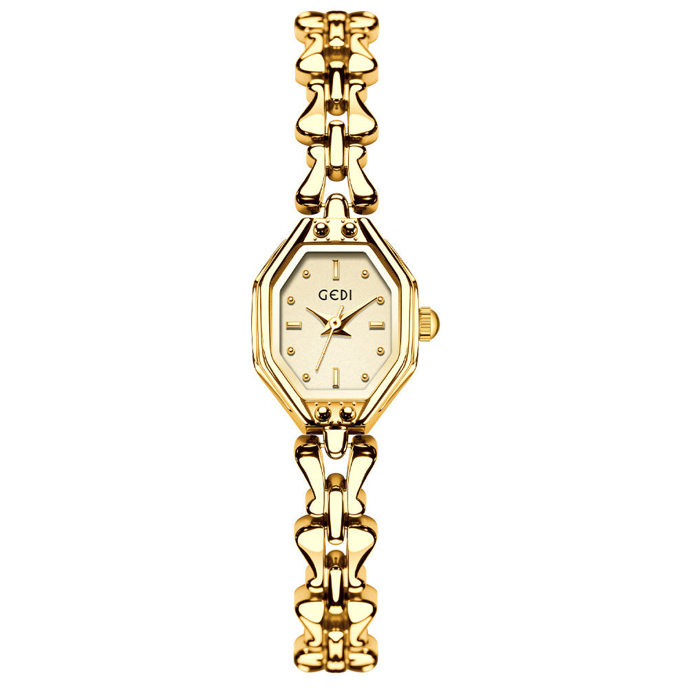 Women's Octagon Vintage Bracelet Quartz Watch, Slim Dial