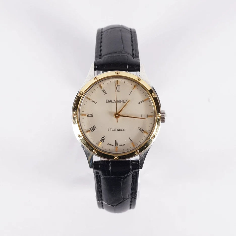 Baoshihua Ladies Manual Wind Mechanical Watch Vintage Retro Minimalist 90s