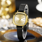 GESMART Women's Small Square Mesh Band Quartz Watch Slim Strap Minimalist Student Ladies Wristwatch