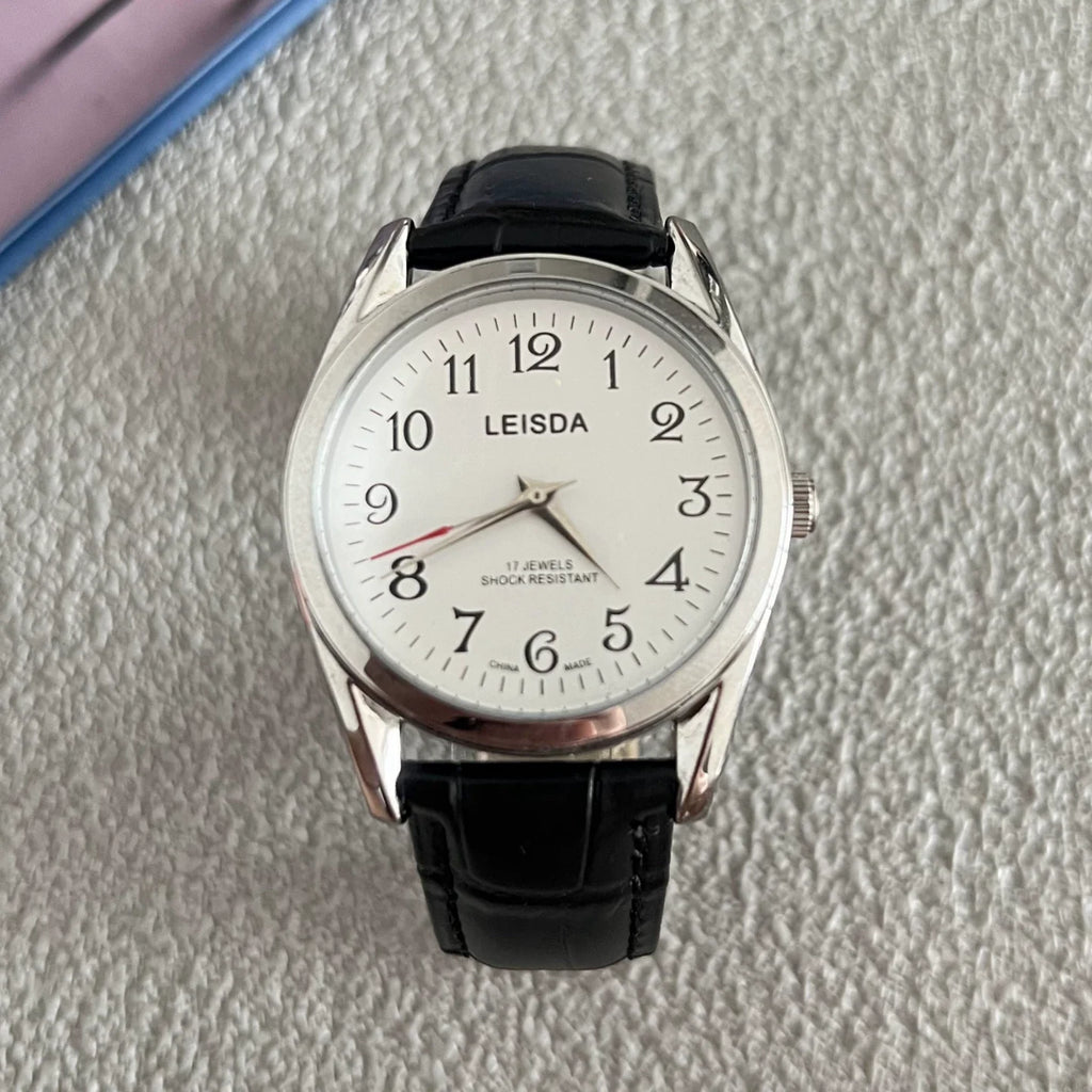 LEISDA 7120 Manual Wind Mechanical Watch Classic Vintage Student NOS