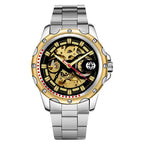 GESMART Men's Skeleton Automatic Mechanical Watch Silicone Band Sports Fashion