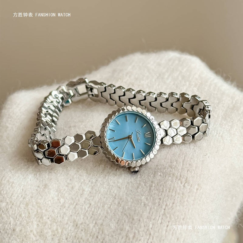 GESMART Women's Compact Steel Band Bracelet Quartz Watch Minimalist Water Resistant Ladies Wristwatch