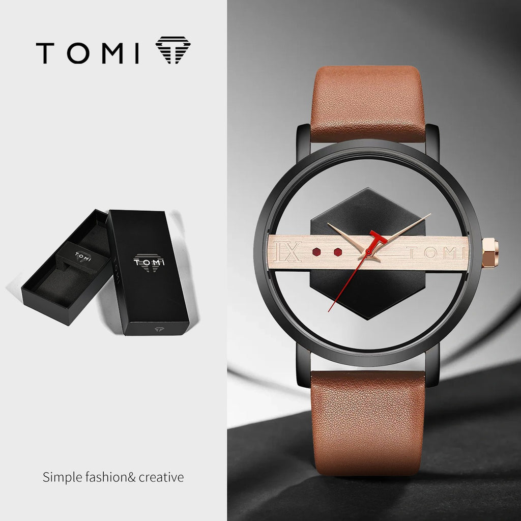 Unisex Hollow See-Through Korean-Style Casual Watch