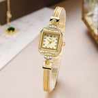 GESMART 2024 New Women's Bracelet Quartz Watch Retro Elegant Minimalist Luxury Style Ladies Wristwatch
