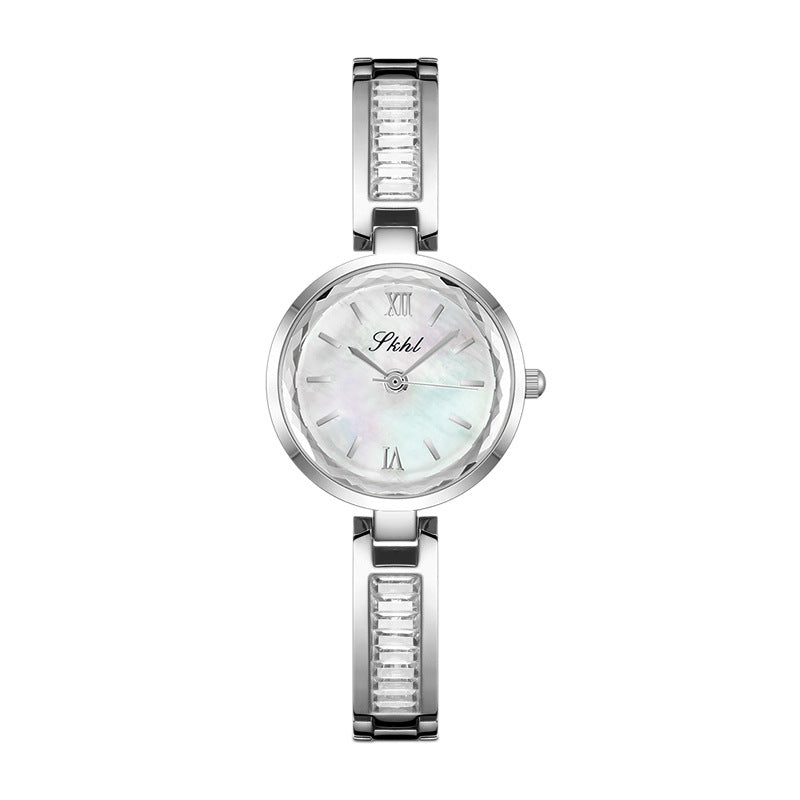 Women's Cool-Style Pearl Small-Dial Bracelet Quartz Watch