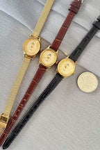 Golden Anchor Ladies Manual Wind Mechanical Watch Vintage 90s Student NOS