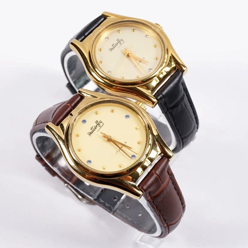 Xi'an Butterfly Ladies Manual Wind Mechanical Watch Slim Vintage 90s NOS