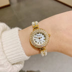 Women's Pearl Bracelet Vintage Roman-Marker Quartz Watch