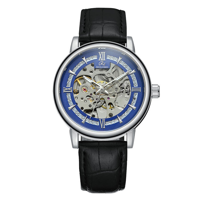 GESMART Men's New Skeleton Automatic Mechanical Watch European American Fashion