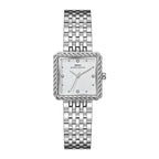Women's Square Gold-Tone Vintage Steel-Band Quartz Watch