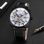 GESMART Men's New Skeleton Automatic Mechanical Watch European American Style Casual Fashion