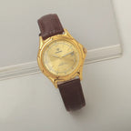 Diamond Brand Men's Automatic Mechanical Watch Titanium Round Date Leather NOS