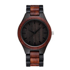 Unisex Large-Dial Vintage Wood Couple Quartz Watch