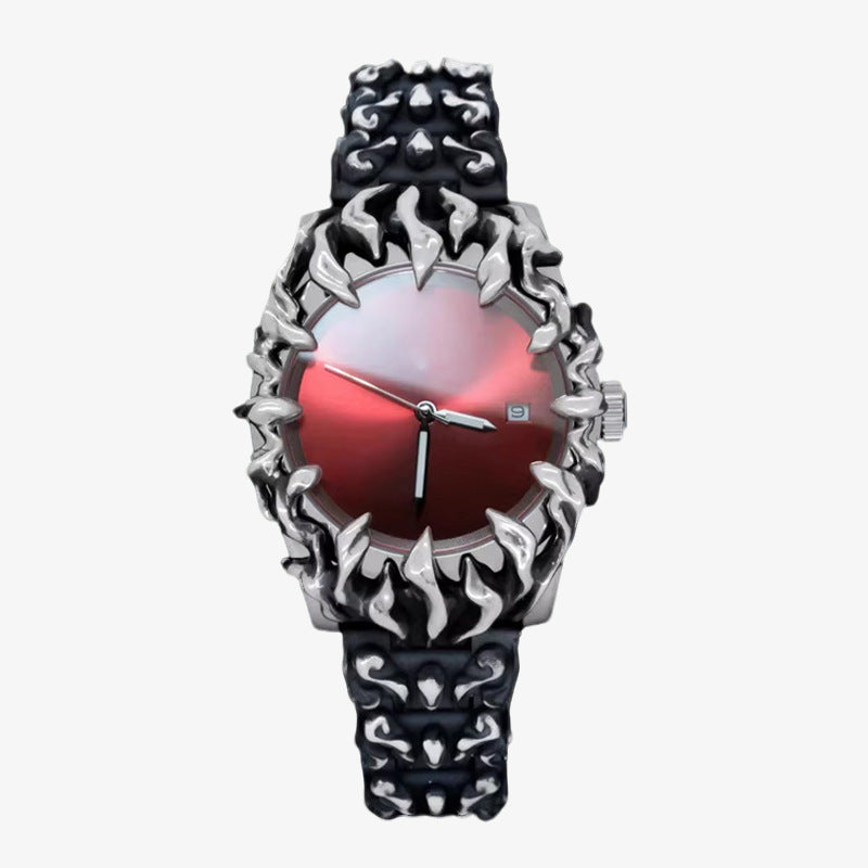 GESMART Men's Y2K Claw Shape Quartz Watch Retro Fashion Alien Design Trendy Niche Wristwatch