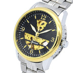 GESMART Men's Skeleton Automatic Mechanical Watch Exhibition Case Back Fashion