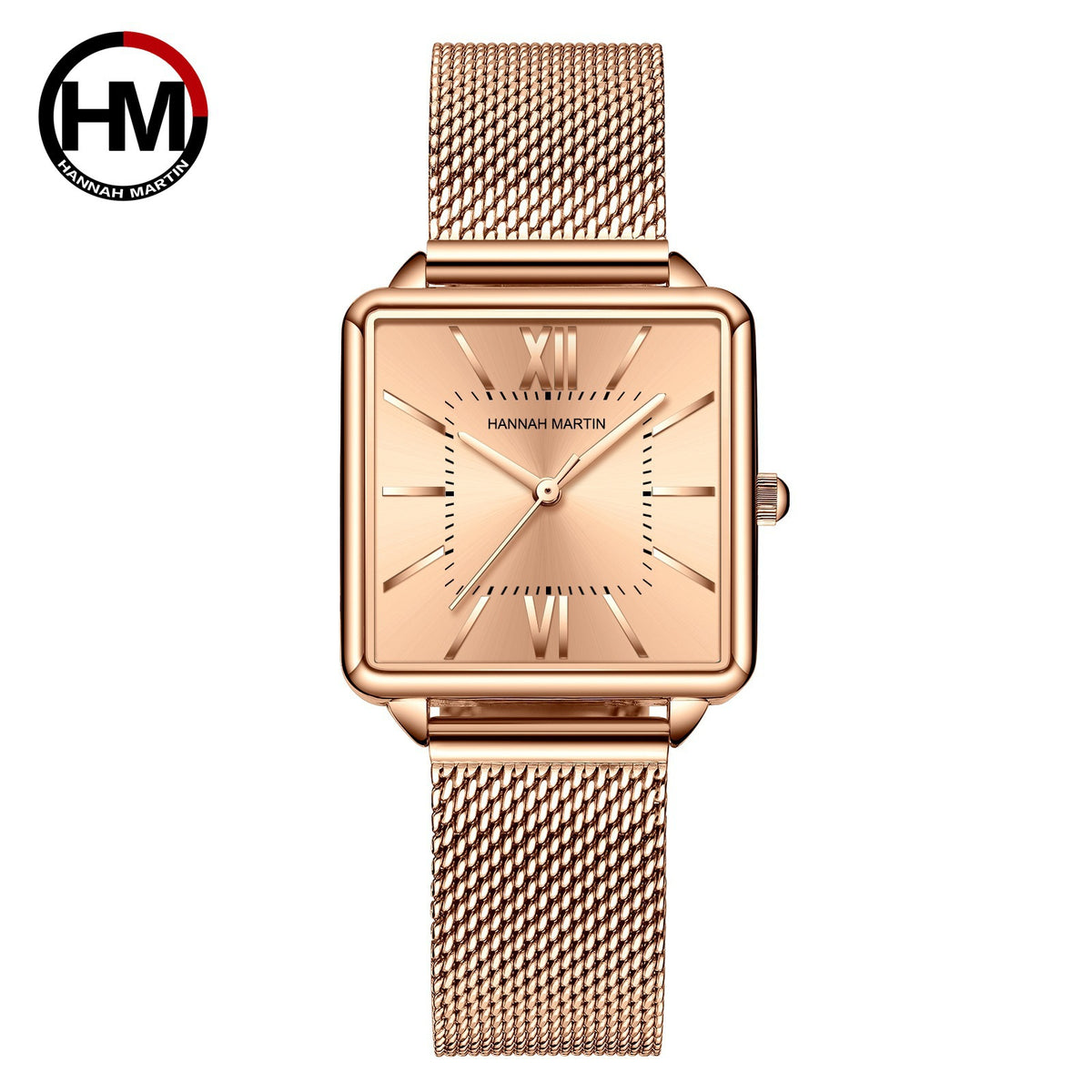 GESMART Women's Square Quartz Watch Japanese Movement Korean Fashion Casual Student Ladies Wristwatch