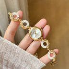 Women's Jade Peace-Buckle Bracelet Vintage Quartz Watch