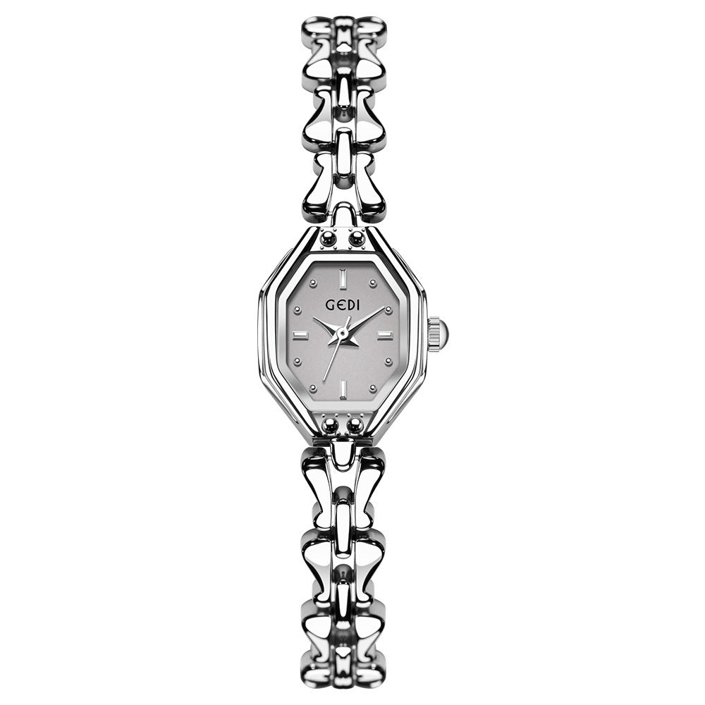 Women's Octagon Vintage Bracelet Quartz Watch, Slim Dial