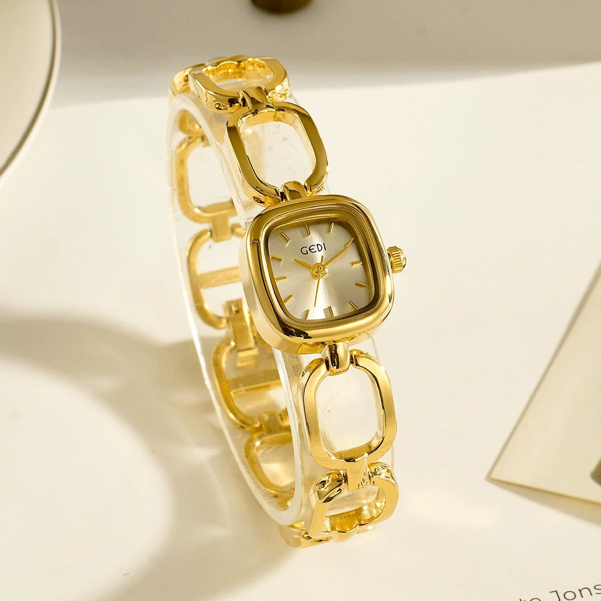 Women's Square Chain Bracelet Quartz Watch