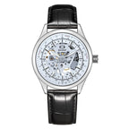 GESMART Men's Hand Winding Skeleton Mechanical Watch Casual Fashion Wristwatch