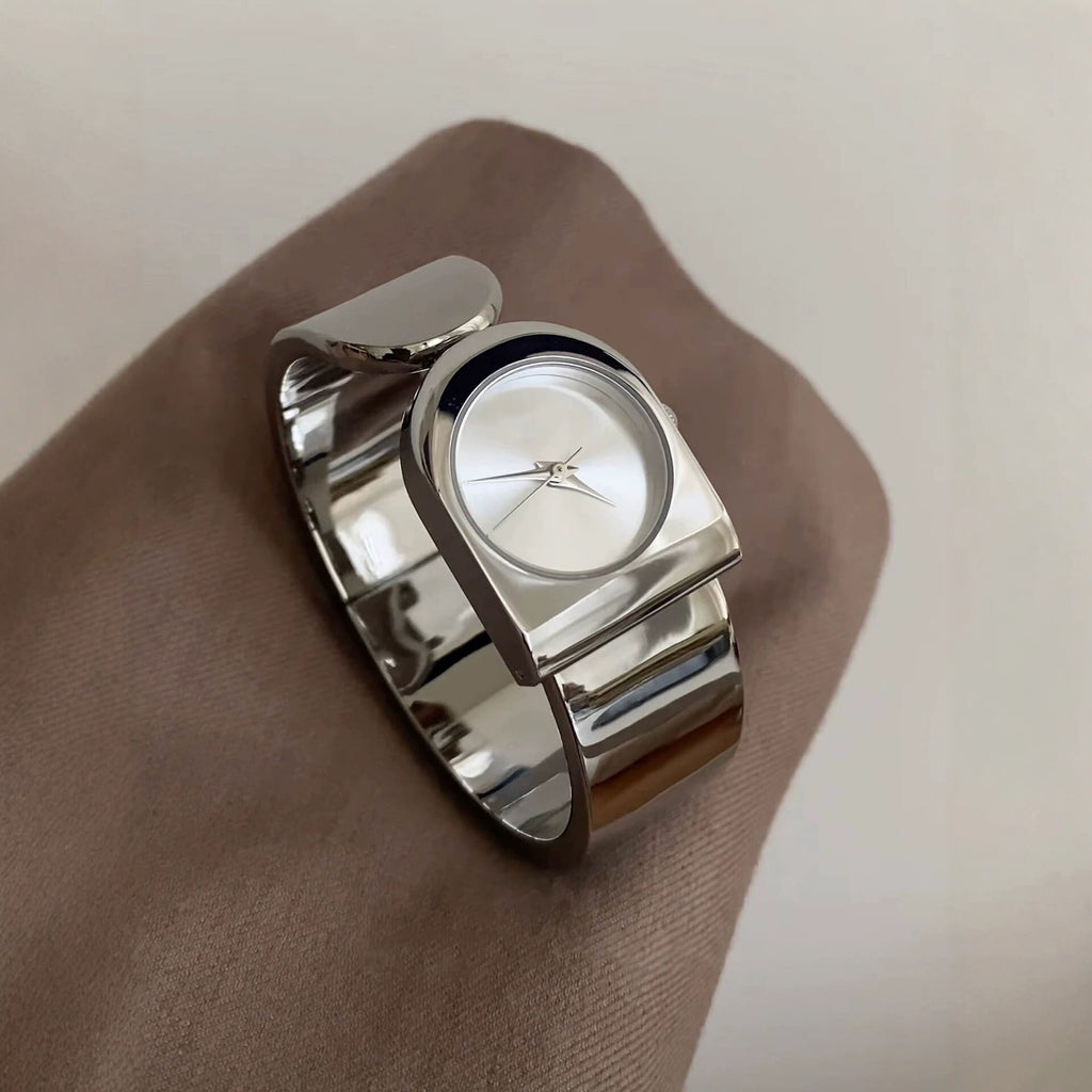 Women's Gold-Tone Bangle-Style Quartz Watch