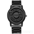 Men's Silver Minimalist Round Concept Watch