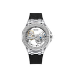 Women's Rhinestone Dial Watch with Soft Silicone Strap