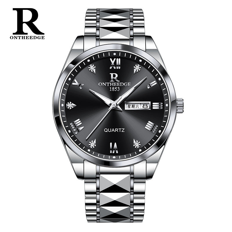 GESMART Men's Fashion Quartz Watch Water Resistant Student Exam Casual Wristwatch