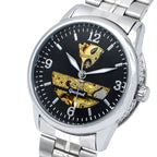GESMART Men's Skeleton Automatic Mechanical Watch Exhibition Case Back Fashion