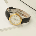 Diamond Brand Men's Automatic Mechanical Watch Titanium Round Date Leather NOS