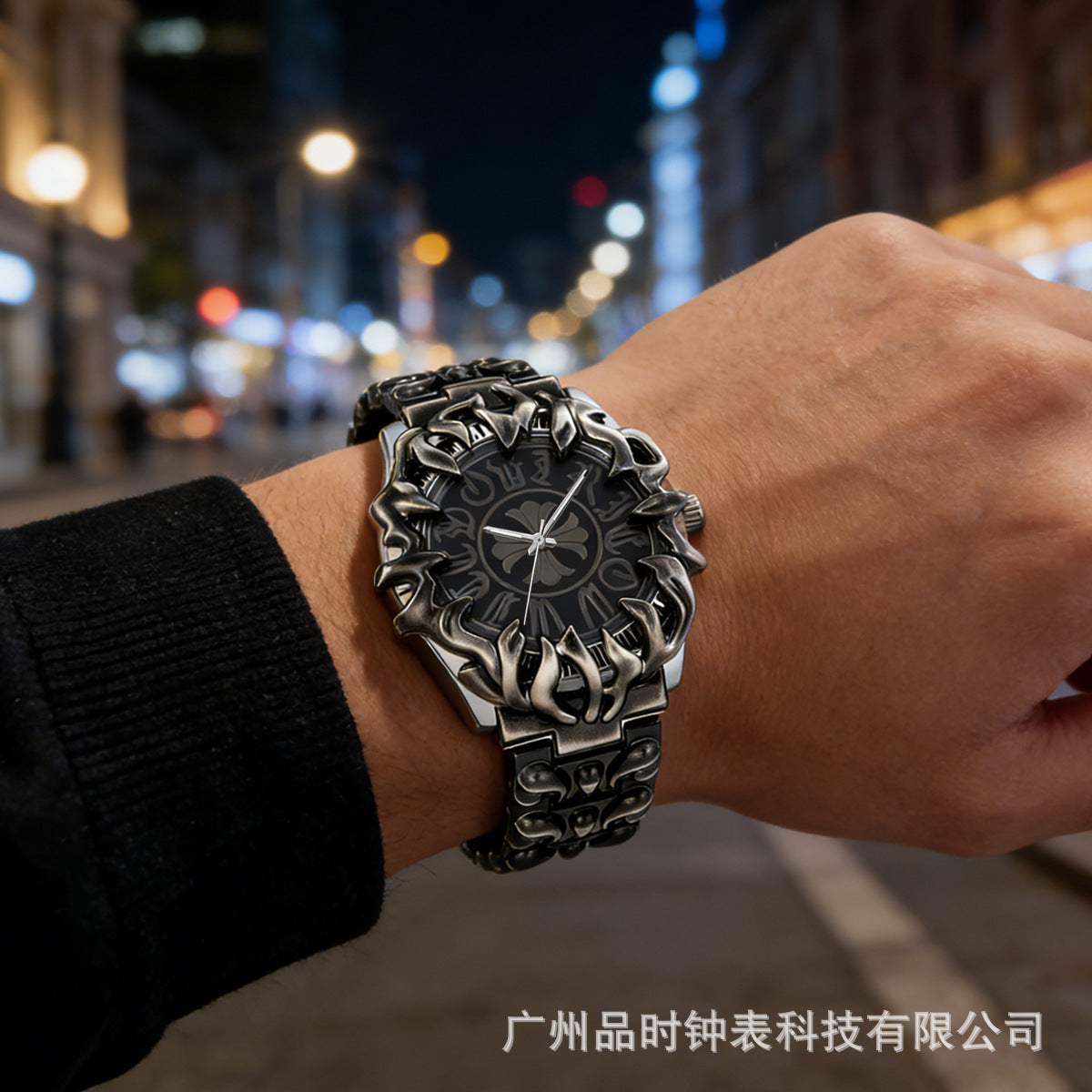 GESMART Men's Y2K Retro Claw Shape Watch Iris Pattern Unique Alien Design Fashion Trendy