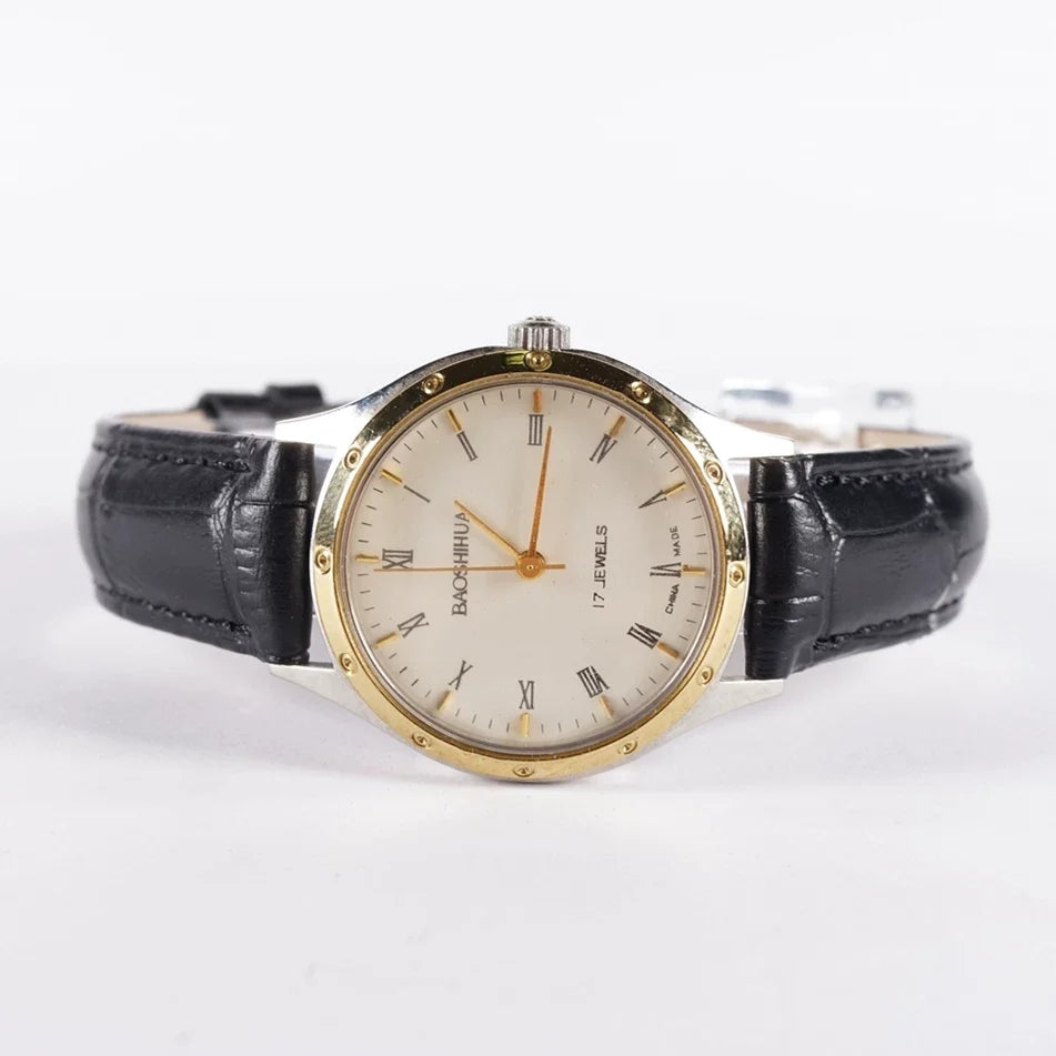 Baoshihua Ladies Manual Wind Mechanical Watch Vintage Retro Minimalist 90s