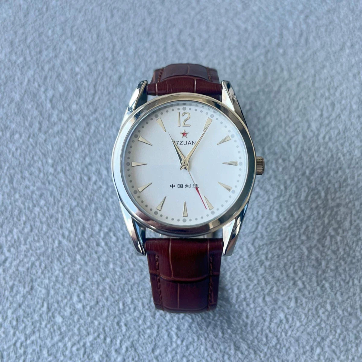 Vintage 7120 Manual Wind Mechanical Men's Watch August 1st Retro Gift NOS